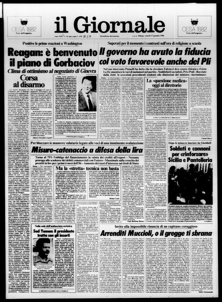 Il giornale : quotidiano del mattino